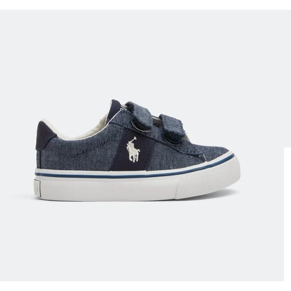 Polo Ralph Lauren KIDS Toddler 8 Blue Sayer EZ Sneaker Daycare Church School